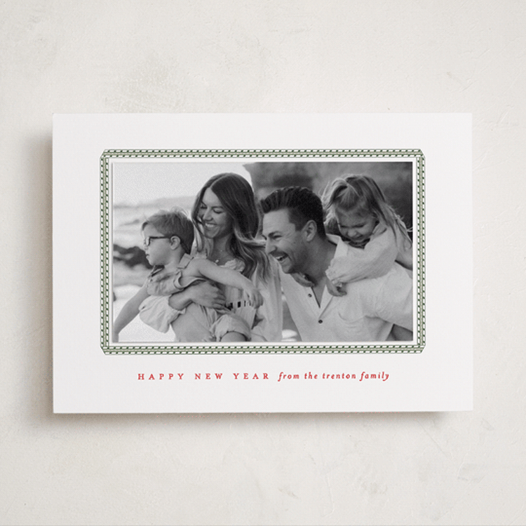 "Bedford" - Holiday Photo Mount Cards in Snow by Amy Kross - Front