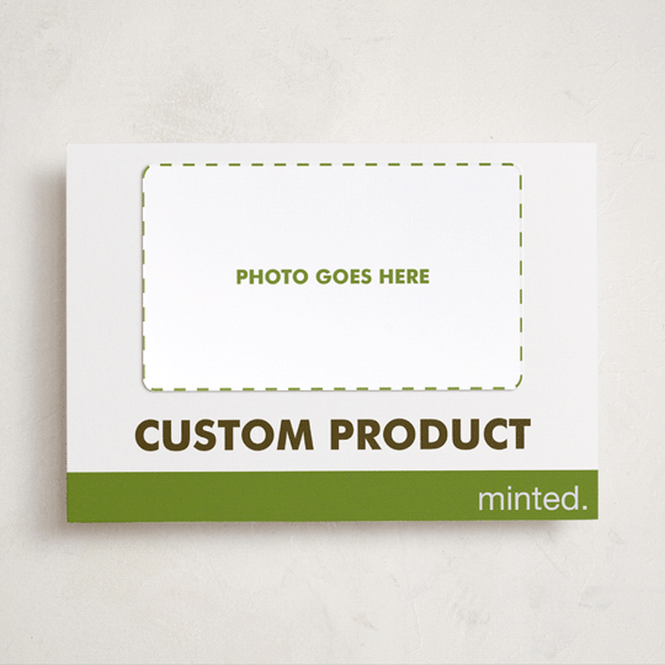 "Portrait Custom" - Holiday Photo Mount Cards in Charcoal by Minted Custom - Front