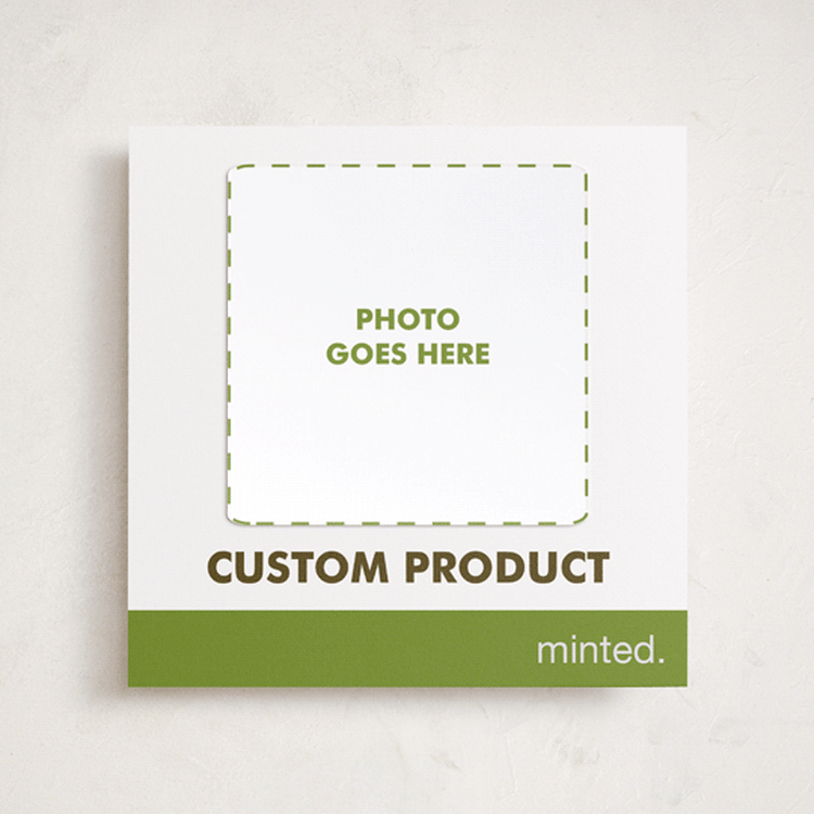"Portrait Custom" - Holiday Photo Mount Cards in Charcoal by Minted Custom - Front