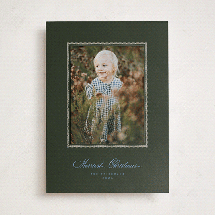 "Holiday Nostalgia" - Holiday Photo Mount Cards in Fir by Jenna Holcomb - Front