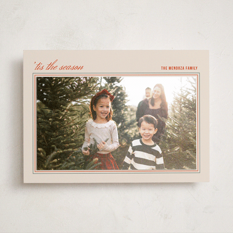 "Big Picture" - Holiday Photo Mount Cards in Ivory by Stacey Day - Front