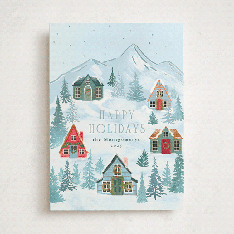 "Mountaineer" - Holiday Cards in Ice by Petra Kern - Front