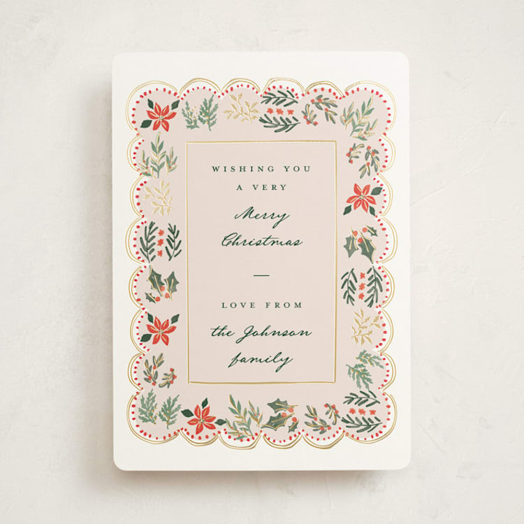 "cottage winter botanicals" - Holiday Cards in Eggnog by Rebecca Durflinger - Front