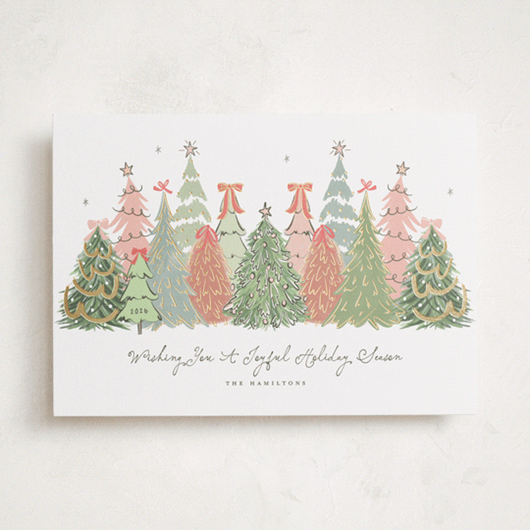 "The Trees" - Holiday Cards in Festive by Anne Ciotola - Front
