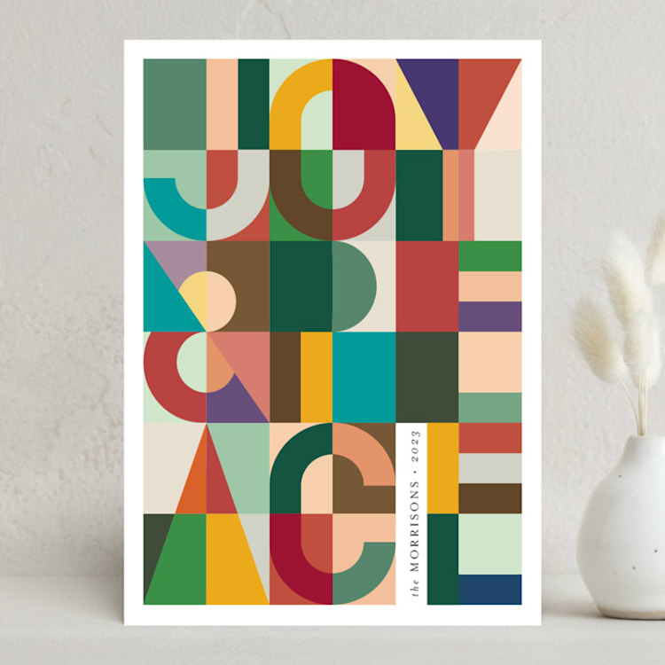 "Colorful Joy" - Holiday Cards in Traditional by lulu and isabelle - Front