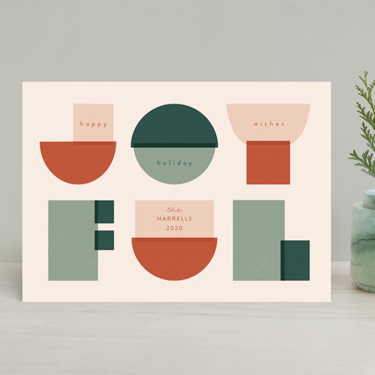 "Joyful Images" - Holiday Cards in Marmalade by Lisa McLean - Front