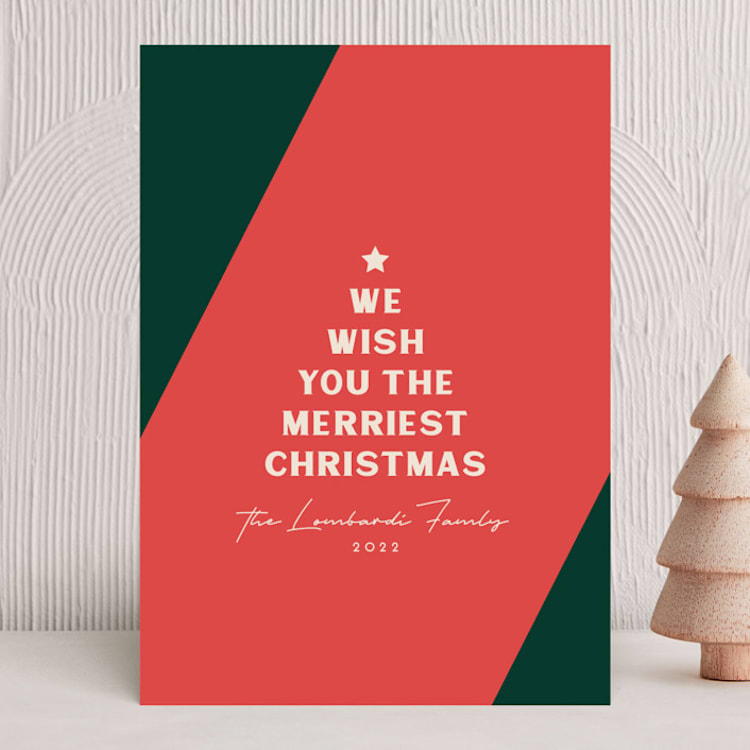 "Merriest Tree" - Holiday Cards in Classic by Heather Cairl - Front
