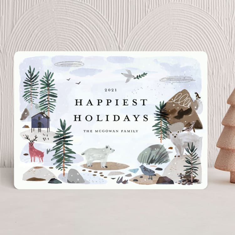 "Winter Ice" - Holiday Cards in Forest by Morgan Ramberg - Front