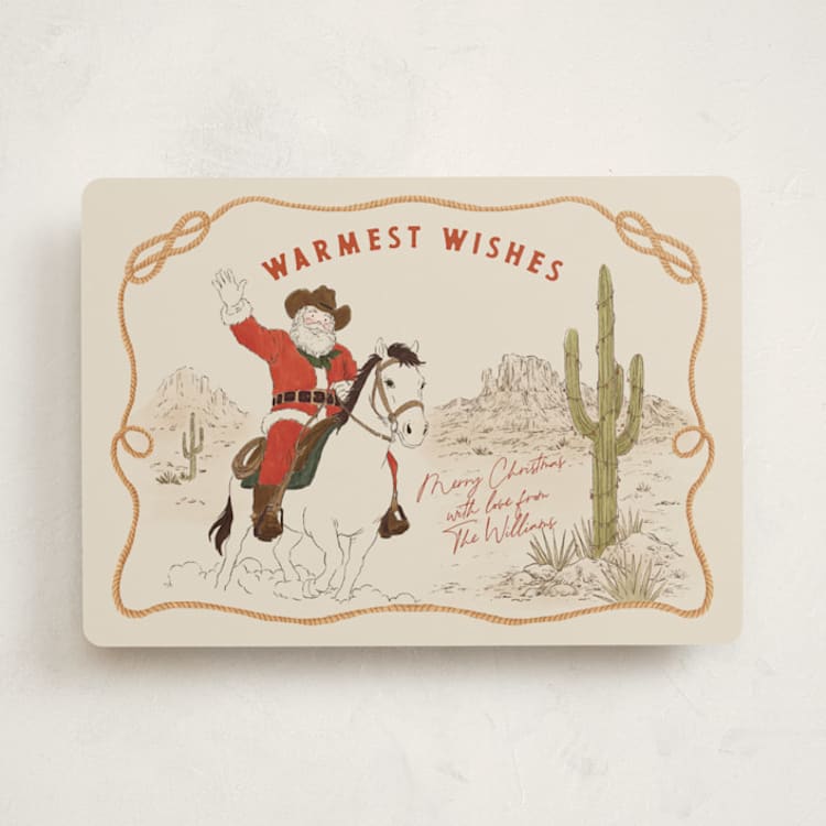 "Howdy" - Holiday Cards in Sand by Elly - Front
