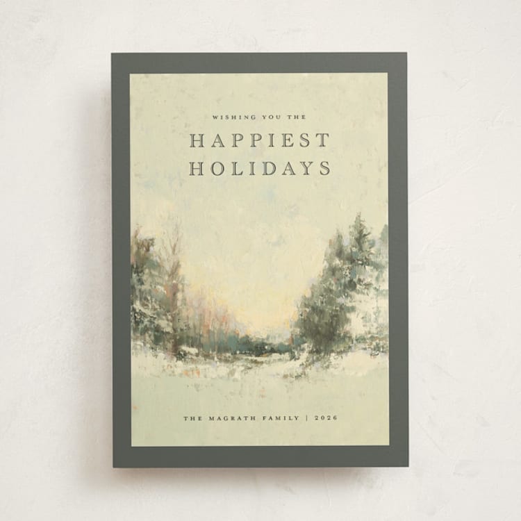 "Frosty Morning" - Holiday Cards in Juniper by Wendy Keller - Front
