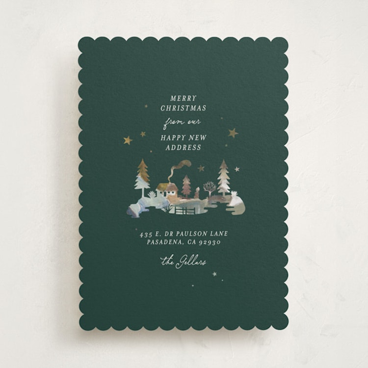 "A Place to Grow" - Holiday Cards in Juniper by Leia Matt - Front