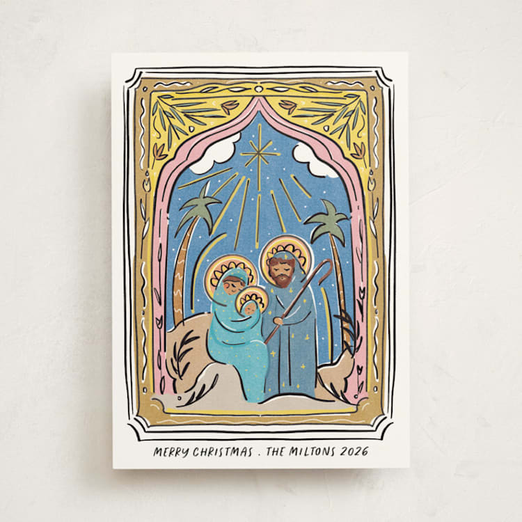 "Holy Family" - Holiday Cards in Halo by Becky Nimoy - Front