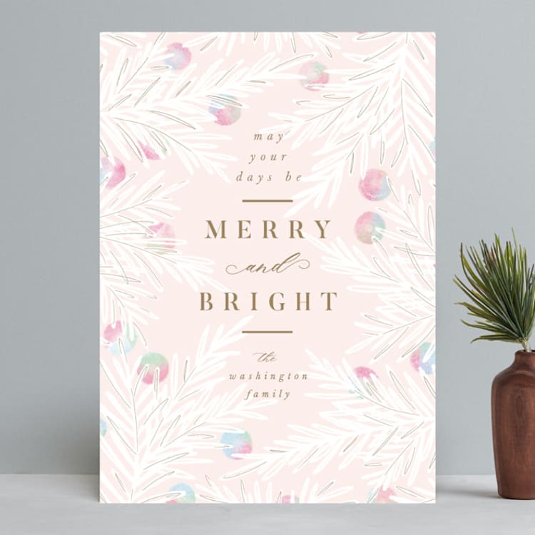 "Bright Berries" - Holiday Cards in Gumdrop by Ally Madison - Front