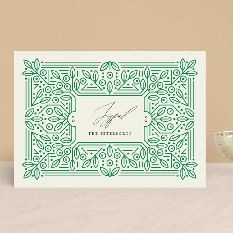 "Ornamental" - Holiday Cards in Forest by Genna Blackburn - Front