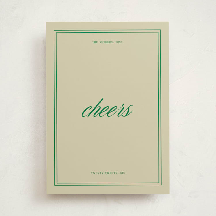 "merry merry" - Holiday Cards in Emerald by Jen Ramsey - Front