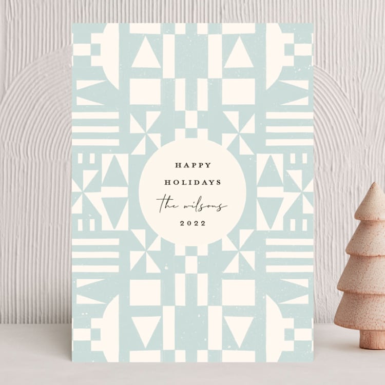 "Holiday Quilt" - Holiday Cards in Frosted by Julie Murray - Front