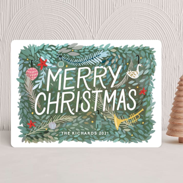 "Christmas Past" - Holiday Cards in Evergreen by Morgan Ramberg - Front
