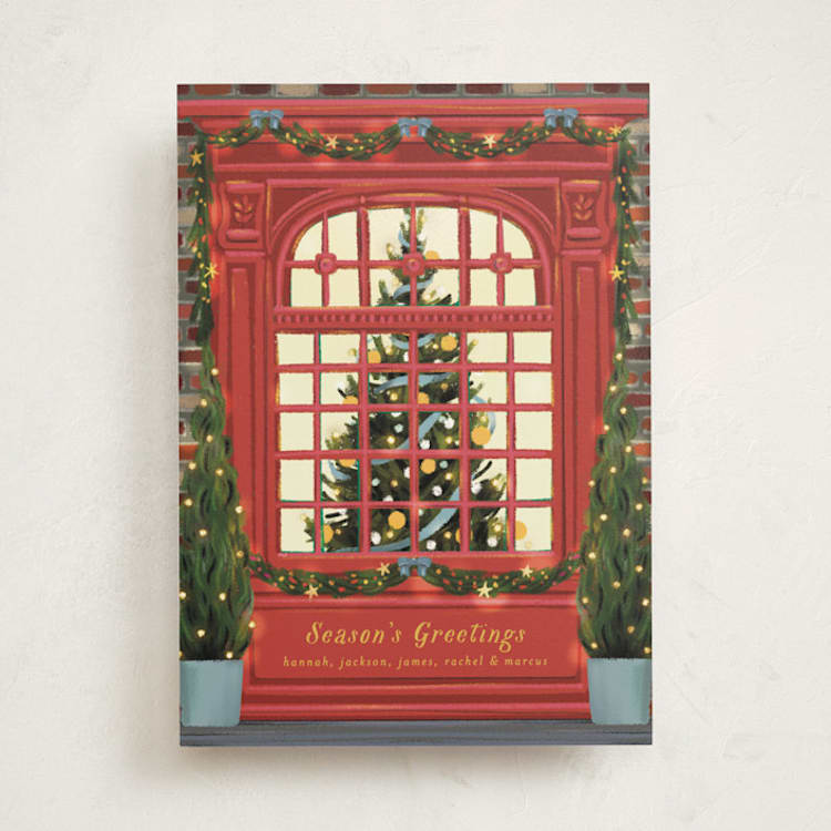 Christmas Window Holiday Cards by Becky Nimoy | Minted