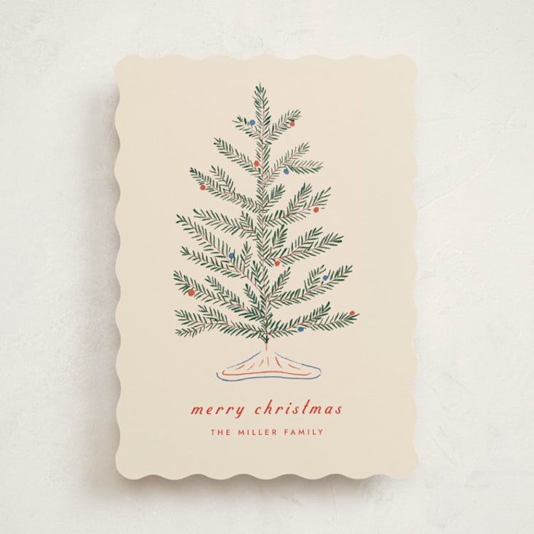"Moher" - Holiday Cards in Eggnog by Amy Kross - Front