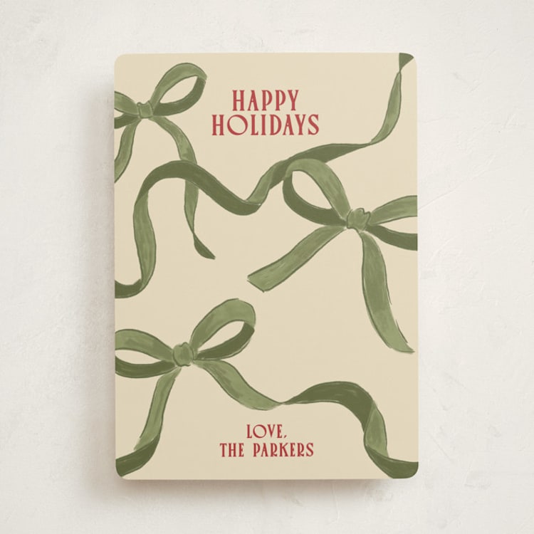 "Wrapped" - Holiday Cards in Stocking by Creo Study - Front