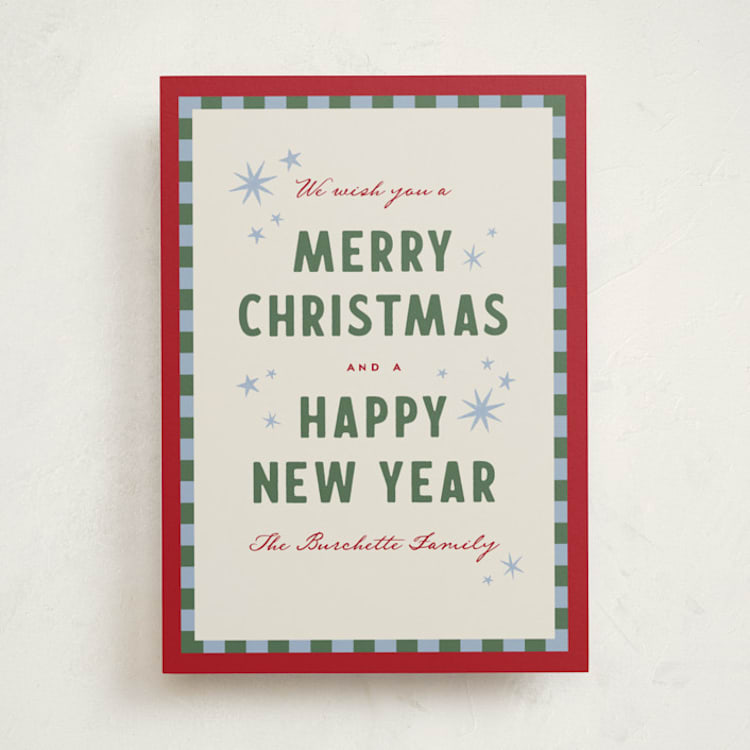 "Olympus" - Holiday Cards in Ribbon by Wildfield Paper Co - Front