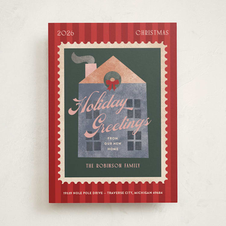 "Holiday House" - Holiday Cards in Hearth by Pixel and Hank - Front