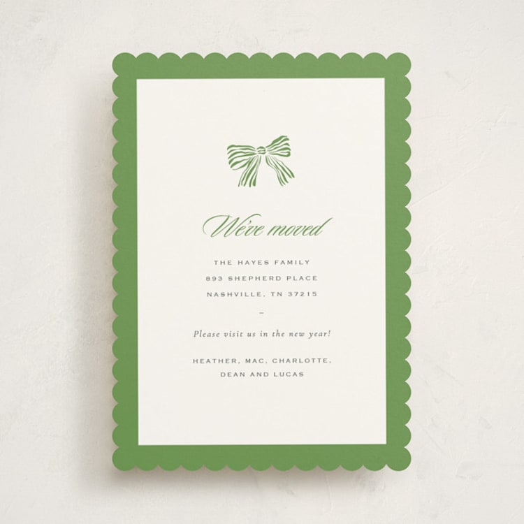 "holiday bow" - Holiday Cards in Sage by Sara Hicks Malone - Front