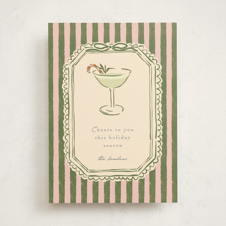 "Cheers To You" - Holiday Cards in Taffy by Susan Zinader - Front