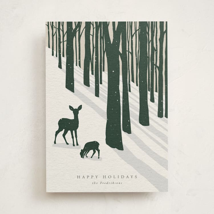 "All Is Calm" - Holiday Cards in Spruce by itsjensworld - Front