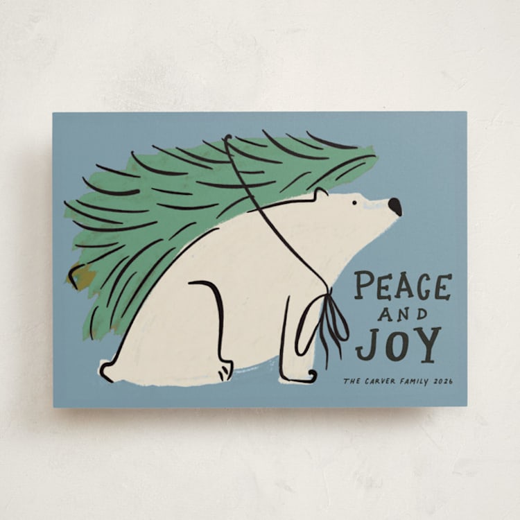 "Polar Express" - Holiday Cards in Frozen by Inkblot Design - Front