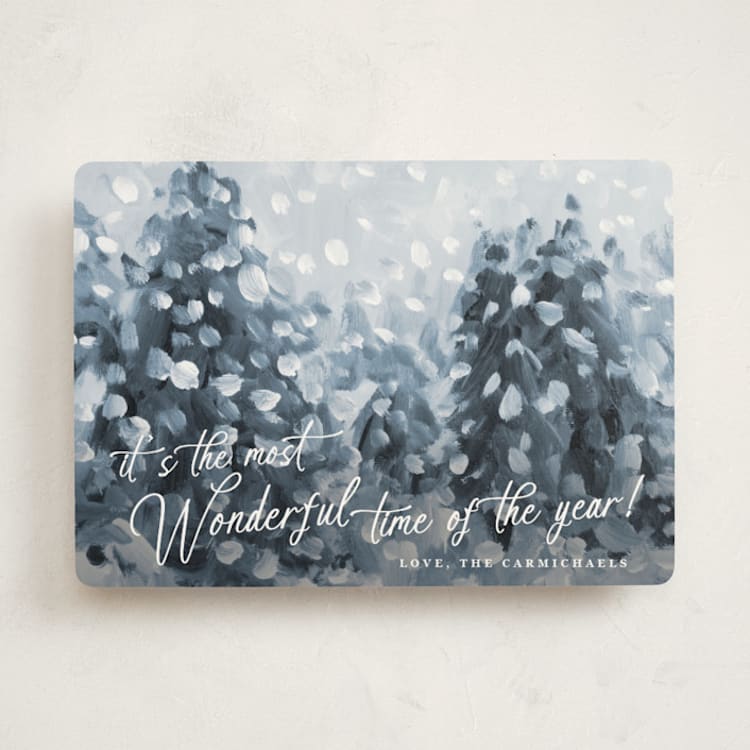 "Wonderful Time" - Holiday Cards in Wintermint by Lindsay Megahed - Front