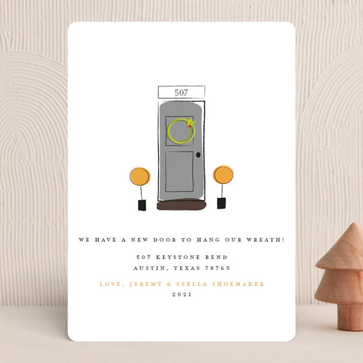 "A New Door" - Holiday Cards in Spice by Erin Hodges - Front