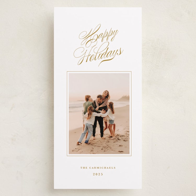 "Poem" - Holiday Cards in Goldenrod by Olivia Kanaley Inman - Front