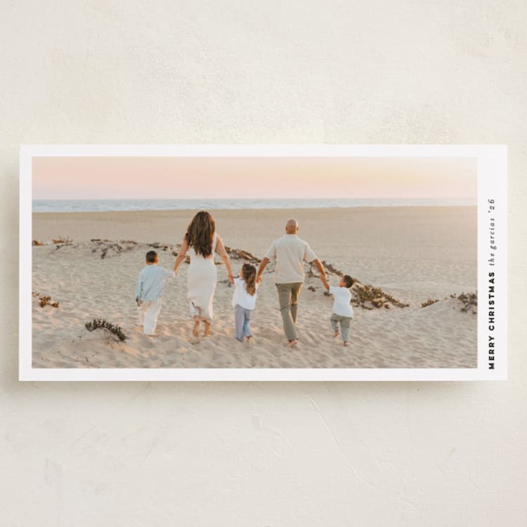 "Double Wide" - Holiday Cards in Snow by Pink House Press - Front