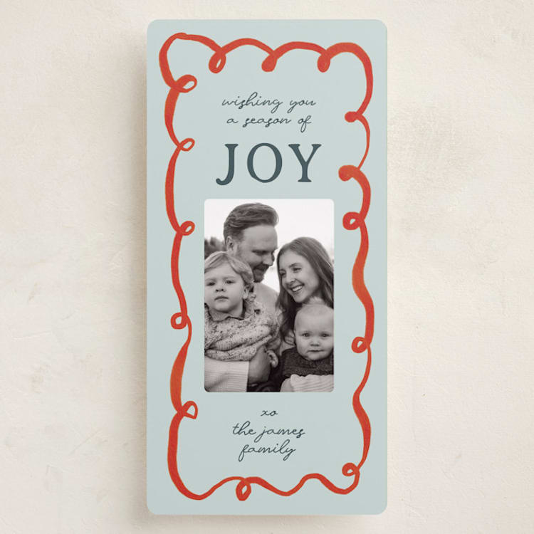 "Swirly" - Holiday Cards in Frost by Sierra Lee - Front