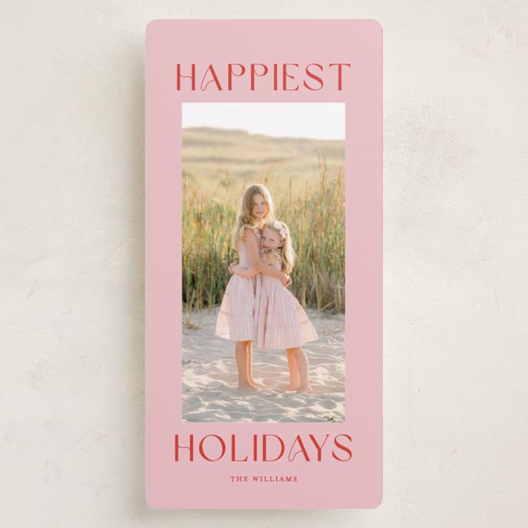 "Elevate" - Holiday Cards in Candy Cane by Angela Thompson - Front