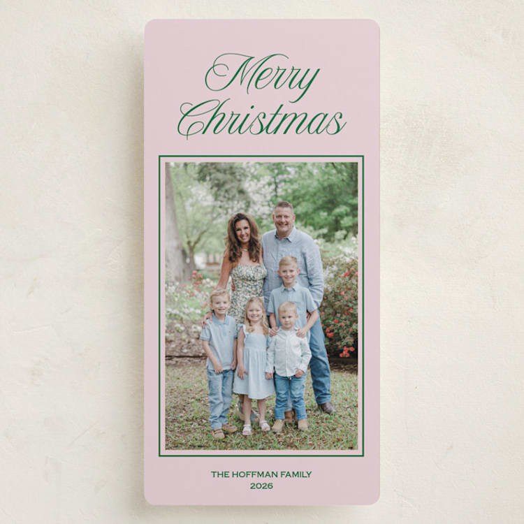 "Prep" - Holiday Cards in Petal by Annie Shapiro - Front