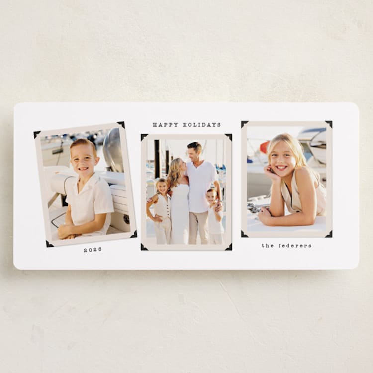 "Vintage Album" - Holiday Cards in Snow by Tamara Hilje - Front