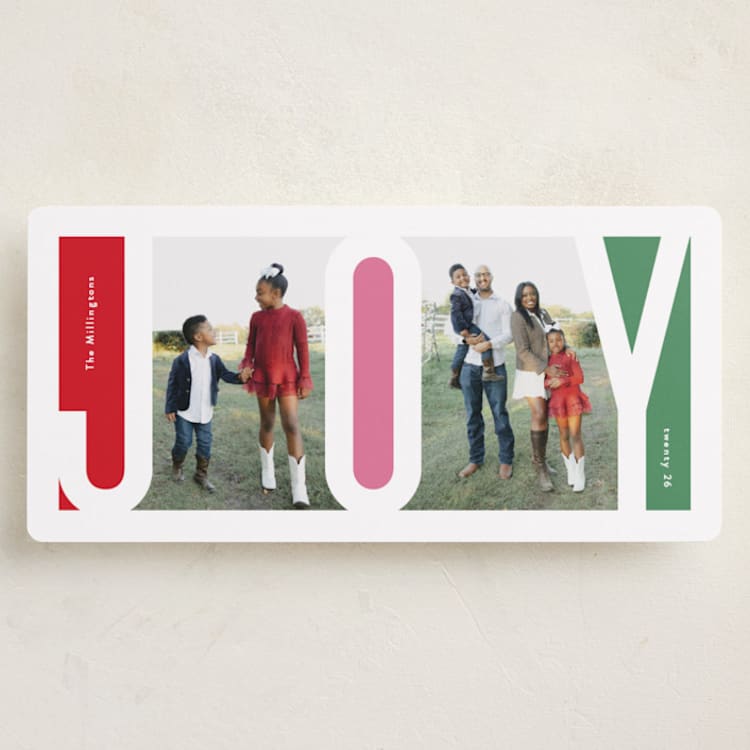 "Inner Joy" - Holiday Cards in Ruby by Lauren Chism - Front