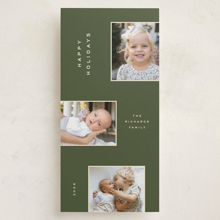 "trio stack" - Holiday Cards in Pine by Ellen Schlegelmilch - Front