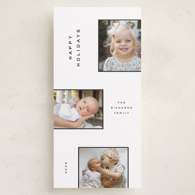 "trio stack" - Holiday Cards in Snow by Ellen Schlegelmilch - Front