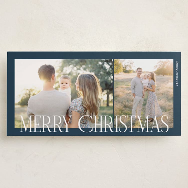 "Classic & Modern" - Holiday Cards in Night by Brianne Larsen - Front