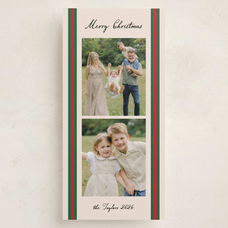 "rugby" - Holiday Cards in Holly Berry by Annie Shapiro - Front