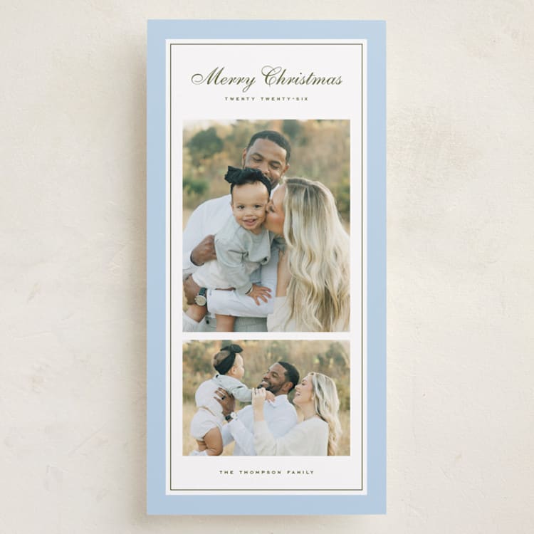 "Sage" - Holiday Cards in Blue Spruce by Wildfield Paper Co - Front