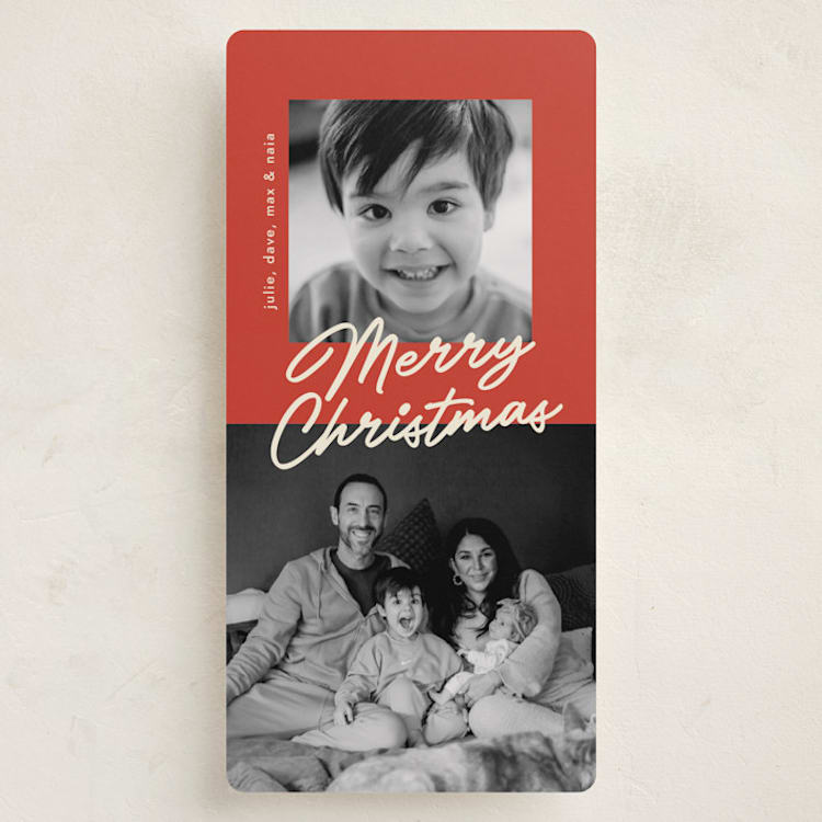 "Duetto" - Holiday Cards in Peppermint by Pati Cascino - Front