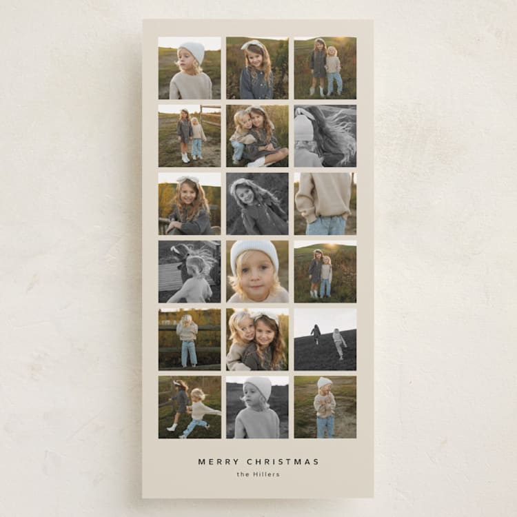 "Tall Snap Shots" - Holiday Cards in Birch by Danie Romrell - Front