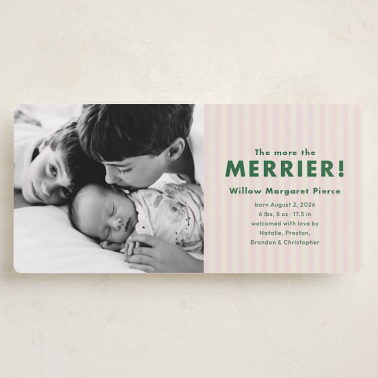 "Lulu" - Holiday Cards in Ballet Slipper by Megan Davis - Front
