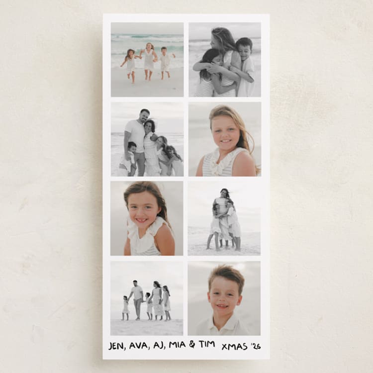 "Candid" - Holiday Cards in Midnight by Inkblot Design - Front
