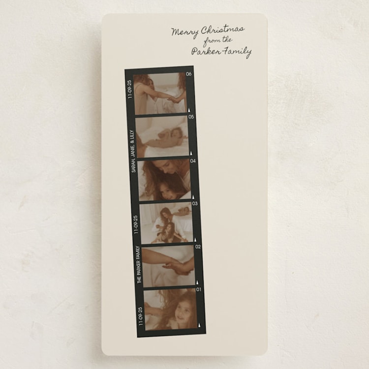 "Vintage Holiday Vibe" - Holiday Cards in Eggnog by Cleghorn Creative - Front
