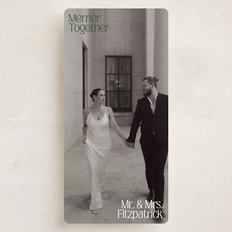 "Together" - Holiday Cards in Evergreen by Inkblot Design - Front